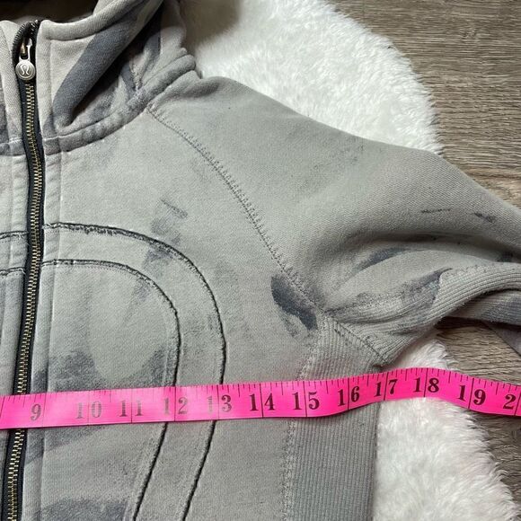 Lululemon Scuba Hoodie Special Edition Size 4 Grey Full Zip Sweatshirt - Picture 10 of 11